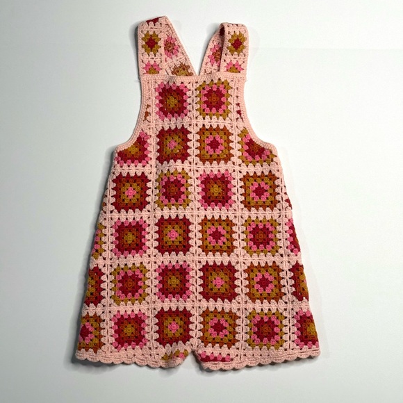 Zara Multicolor Crochet Overalls - 5 Years - Picture 1 of 7